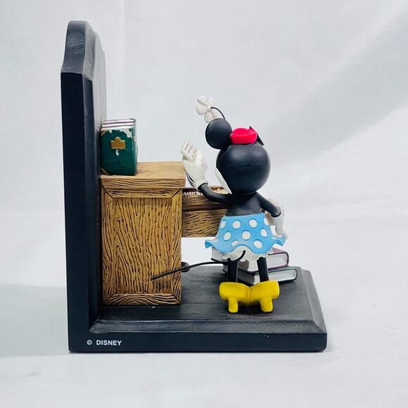 Disney Mickey and Minnie Mouse Sitting at Office Desk Bookends Figi Graphics - Picture 8 of 10